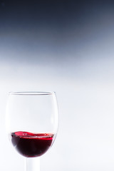 a glass of wine