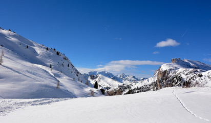 a beautiful day in the high mountains