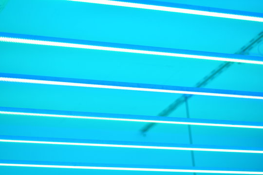 Blue paralel lights