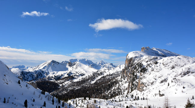 alps in winter