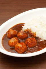 ミートボールカレー