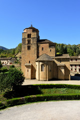 Fototapeta na wymiar Church of Santa Maria, Santa Cruz de la Seros. Huesca. Aragon, Spain