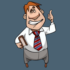 cartoon man thought of a brilliant idea