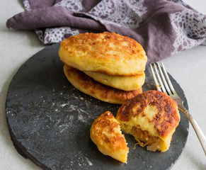 Fresh and tasty homemade pies with cabbage