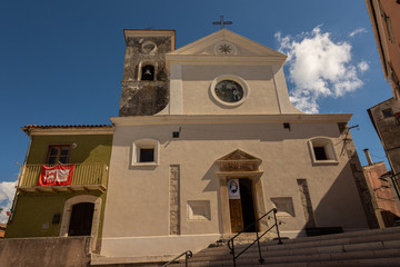 Fornelli, Isernia, Molise. The Church of San Pietro Martire. View. 