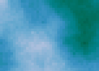 Naklejka na ściany i meble Abstract Cloud of Square algorithmic Generative Art background illustration