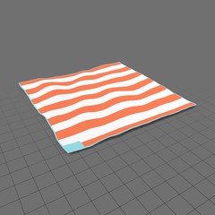 Striped beach blanket