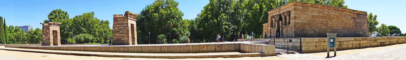 Obraz premium Templo de Debod en Madrid, España, Europa