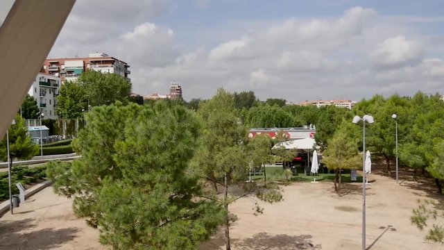Some parks of madrid, the capital of Spain, filmed with a gimbal and handheld. Parque del Retiro, Parque Madrid Rio