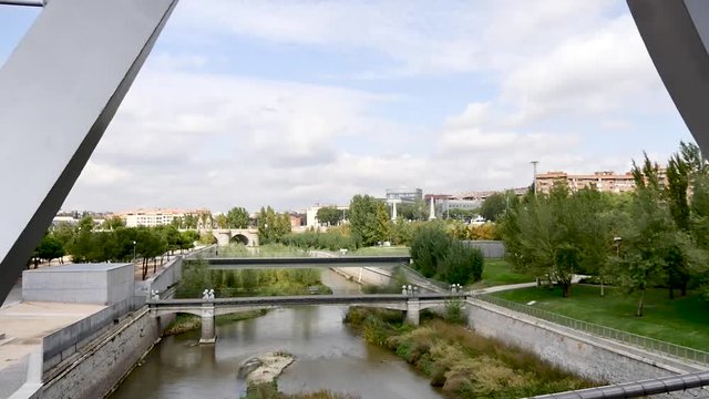 Some parks of madrid, the capital of Spain, filmed with a gimbal and handheld. Parque del Retiro, Parque Madrid Rio
