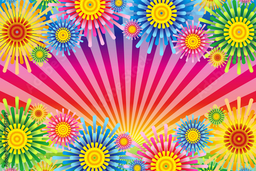 Background Wallpaper Vector Illustration Design Clip Art Art Free Free Size ベクターイラスト背景壁紙 カラフル 集中線 効果線 放射状 お花 フラワー 無料素材 フリーサイズ Wall Mural Tomo00 Background Wallpaper Vector Illustration Design Clip Art Art Free Free Size ベクターイラスト背景壁紙 カラフル 集中線 効果線 放射状 お花 フラワー 無料素材 フリーサイズ Wall Mural Tomo00