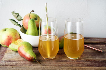 Apple and pear juice.