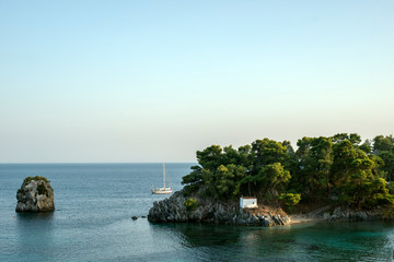 boat in sailing greece