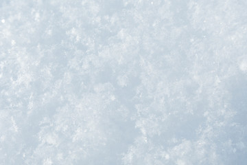 texture of the air of snow in Sunny weather