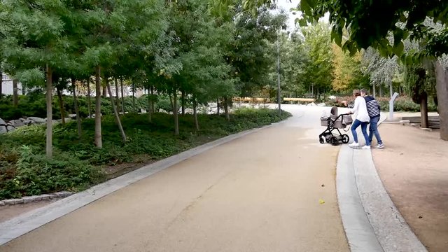 Some parks of madrid, the capital of Spain, filmed with a gimbal and handheld. Parque del Retiro, Parque Madrid Rio