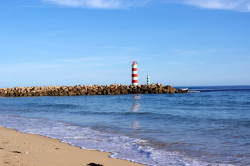 Fototapeta premium phare Culatra, Faro, Portugal