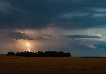 Lightning Strike on the Eastern Plains of Colorado