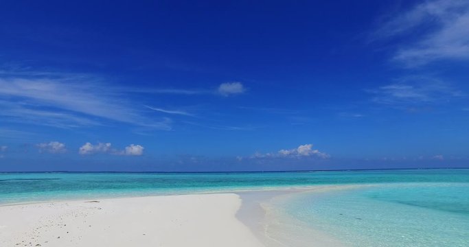 uninhabited islands sandbank Tupai Heart Coral Reef Atoll In French Polynesia