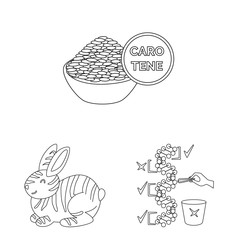 Vector illustration of genetic and science logo. Set of genetic and organic stock vector illustration.