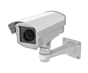 security camera realistic vector illustration isolated