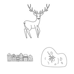 Vector design of national and culture logo. Collection of national and europe stock symbol for web.