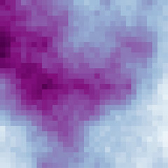 Fototapeta premium Abstract Cloud of Square Pixelart algorithmic Generative Art background illustration