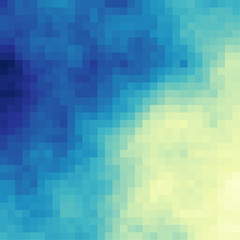Abstract Cloud of Square Pixelart algorithmic Generative Art background illustration