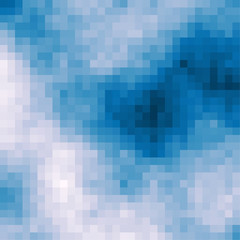 Abstract Cloud of Square Pixelart algorithmic Generative Art background illustration