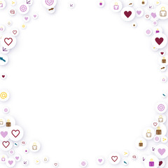 Social media marketing, Communication concept.