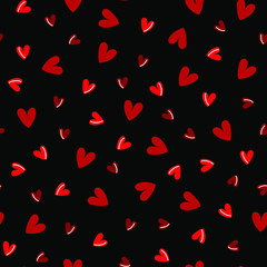 seamless pattern with hearts. Festive background for Valentine's Day, February 14th.