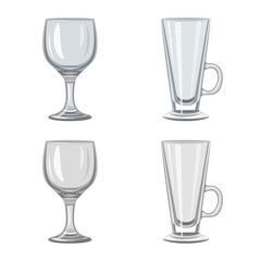 Vector illustration of form and celebration symbol. Set of form and volume stock symbol for web.