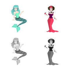 Isolated object of mystic and hell icon. Collection of mystic and devilry vector icon for stock.