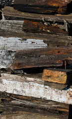Old pieces of wood texture close up