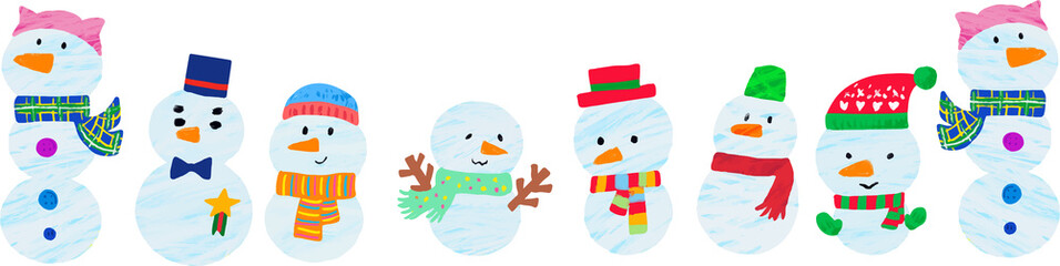 雪だるまフレーム　下のみ