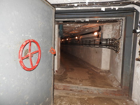 Underground Soviet bunker during the war, details and elements