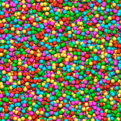 Fototapeta na wymiar Pool of colored balls in a children's playground