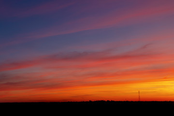 Fototapeta premium sunset in the sky