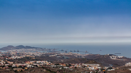 panoramic view of Las Palmas city, Gran Canaria
