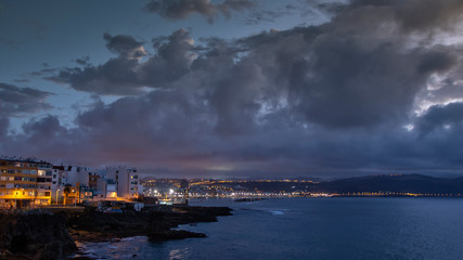 panoramic view of Las Palmas city, Gran Canaria