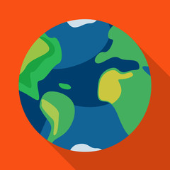 Vector design of earth and globe logo. Graphic of earth and sphere vector icon for stock.