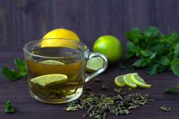 cup of tea with lemon