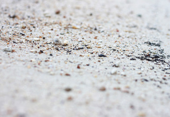 Sandy beach sand background, Selective and soft focus.