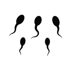 Sperm icon. Isolated vector illustration.