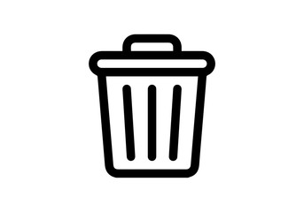bin icon vector 