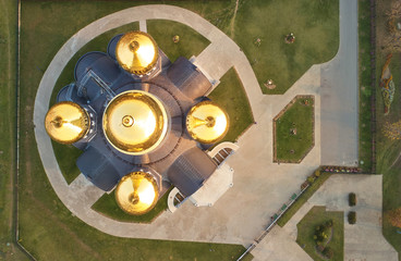 Gold color church dome