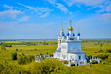 Fototapeta na wymiar Scenic view of the Assumption Orthodox Church in Epifan