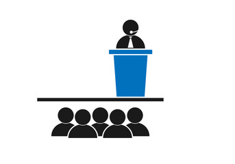 business conference icon vector  