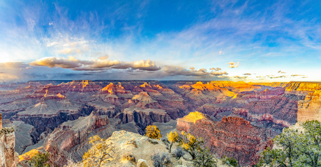 spectacular sunset at Grand Canyon