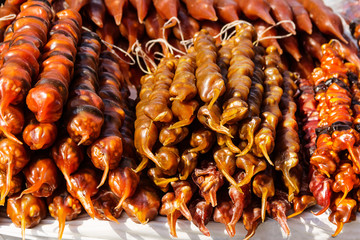 Churchkhela is an ancient Georgian national sweetness, a favorite delicacy