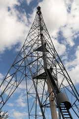 Old radio tower in Sweden Motala Bondebacka riksradio